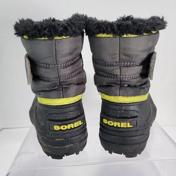 Sorel Kids Boys Winter Commander Boots Black Snow Insulated Sledding Toddler 6 - Picture 4 of 7